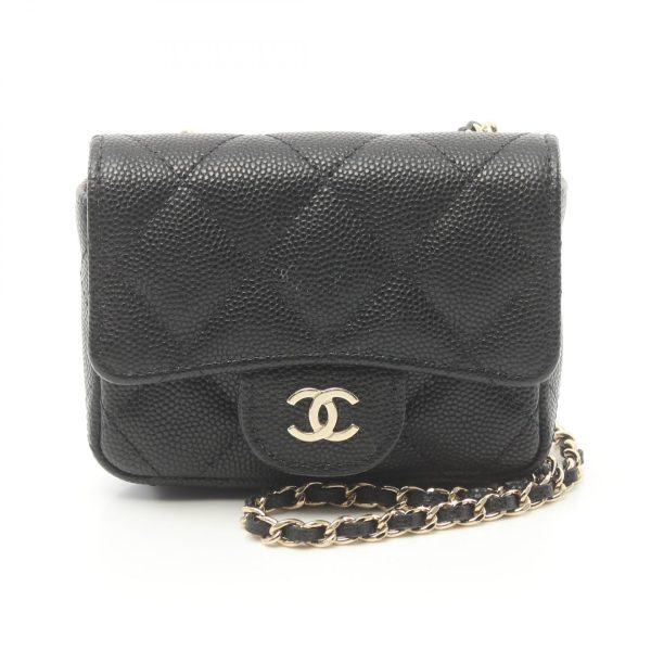 2101217847513 1 Chanel Mini Matelasse Shoulder Bag Caviar Black