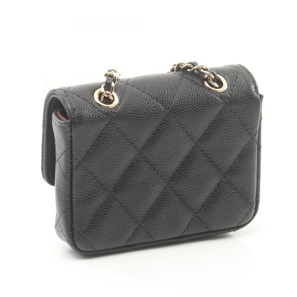 2101217847513 2 Chanel Mini Matelasse Shoulder Bag Caviar Black