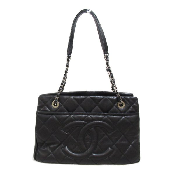 2101217849708 2 Chanel Chain Tote Caviar Skin Black