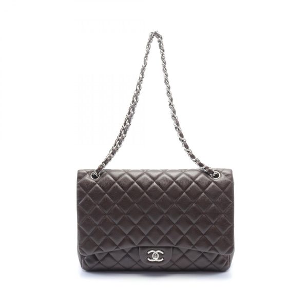 2101217864275 1 Chanel Matelasse Shoulder Bag Caviar Skin Brown