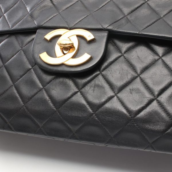 2101217867276 9 Chanel Deca Matelasse Shoulder Bag Lambskin Black