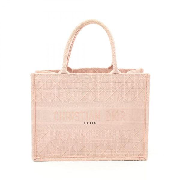 2101217869911 1 Dior Book Tote Cannage Tote Bag Pink