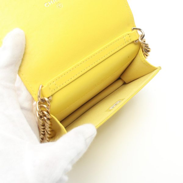 2101217870849 3 Chanel Mini Matelasse Shoulder Bag Lambskin Yellow