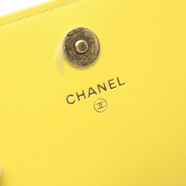 2101217870849 4 Chanel Mini Matelasse Shoulder Bag Lambskin Yellow