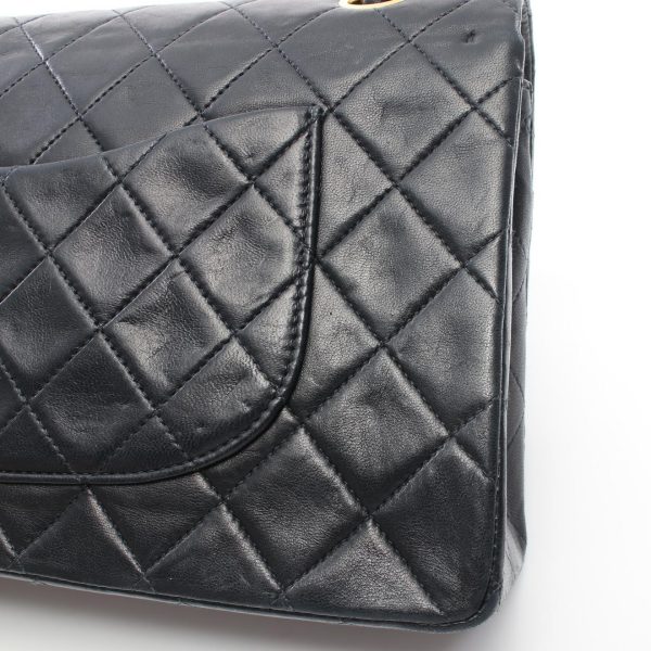 2101217872461 7 Chanel Matelasse Shoulder Bag Lambskin Black