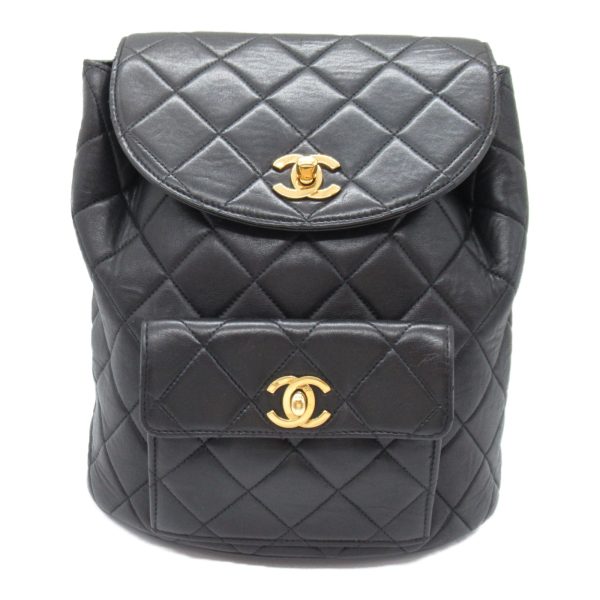 2101217884327 7 Chanel Matelasse Rucksack Backpack Black