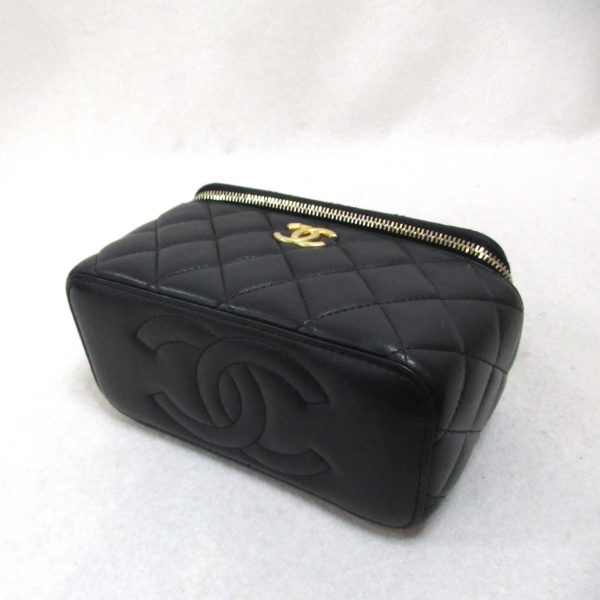 2101217884402 5 Chanel Vanity Chain Shoulder Lambskin Black