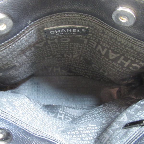 2101217884808 9 Chanel 255 Tote Caviar Skin Black