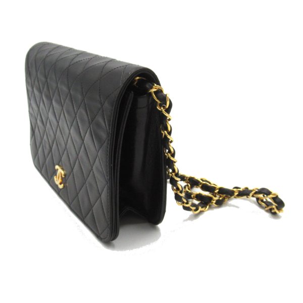 2101217885355 3 Chanel Matelasse Push Lock Chain Shoulder Lambskin Black