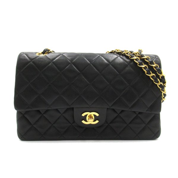 2101217885362 1 Chanel Matelasse Double Flap Chain Lambskin Black