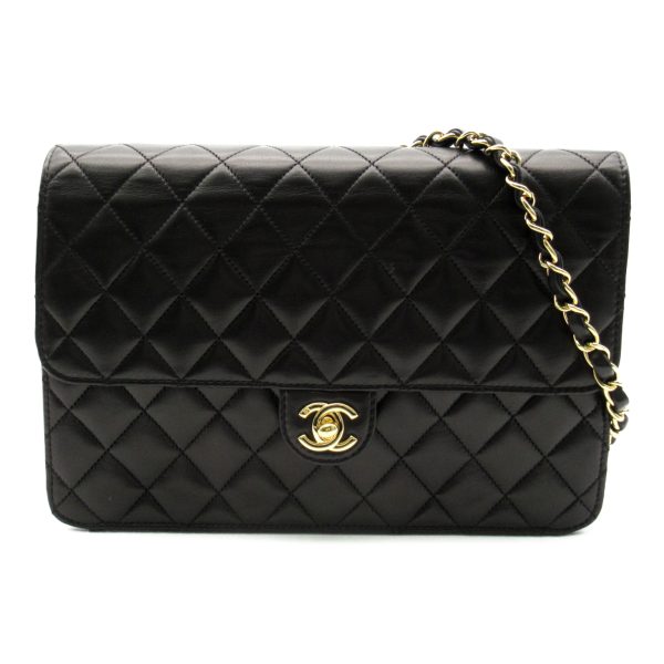 2101217885973 1 Chanel Matelasse Push Lock Chain Shoulder Lambskin Black