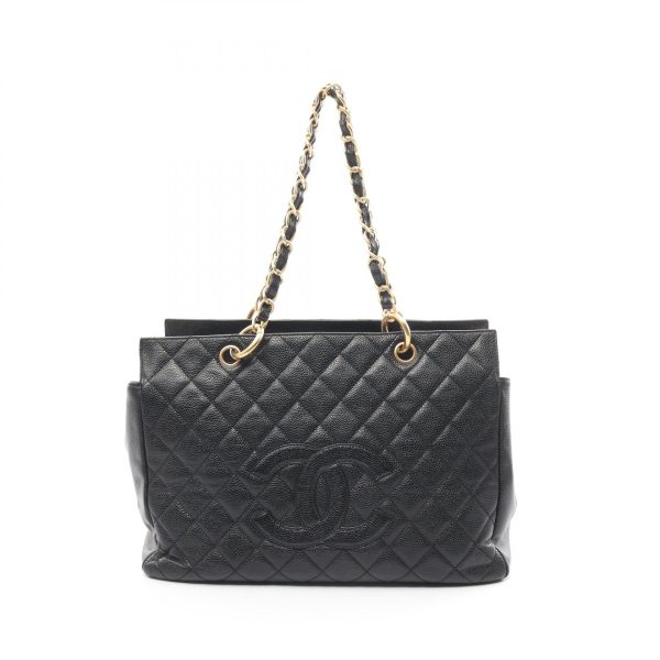 2101217886314 1 Chanel Matelasse Shoulder Bag Caviar Skin Black