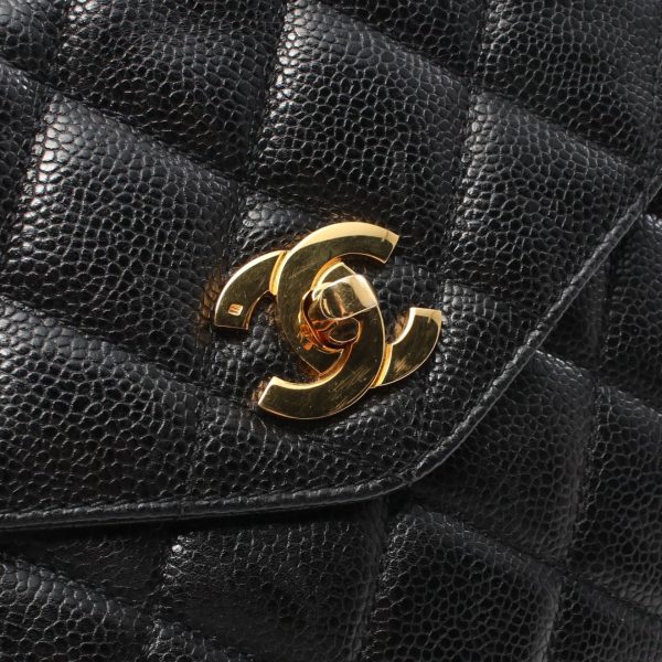 2101217888646 8 Chanel Matelasse Shoulder Bag Caviar Skin Black