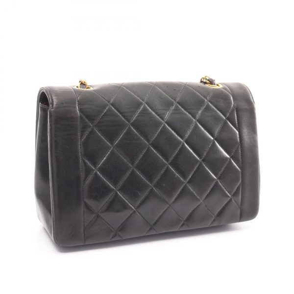 2101217893466 2 Chanel Matelasse Diana Flap Shoulder Bag Black