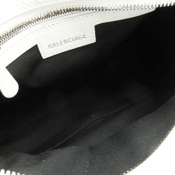 2101217896467 6 BALENCIAGA Neo Cagoul XS 2way Shoulder Bag Lambskin White