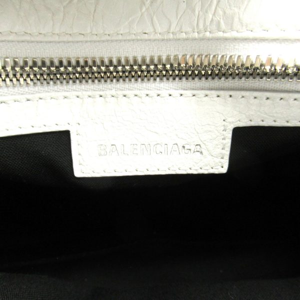 2101217896467 7 BALENCIAGA Neo Cagoul XS 2way Shoulder Bag Lambskin White