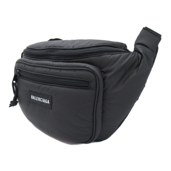 2101217899093 3 Balenciaga Waist Bag Body Bag Polyurethane Black