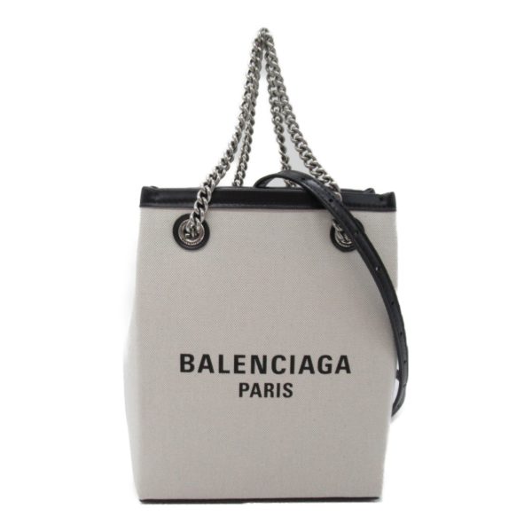 2101217899345 10 Balenciaga 2way shoulder bag cotton white