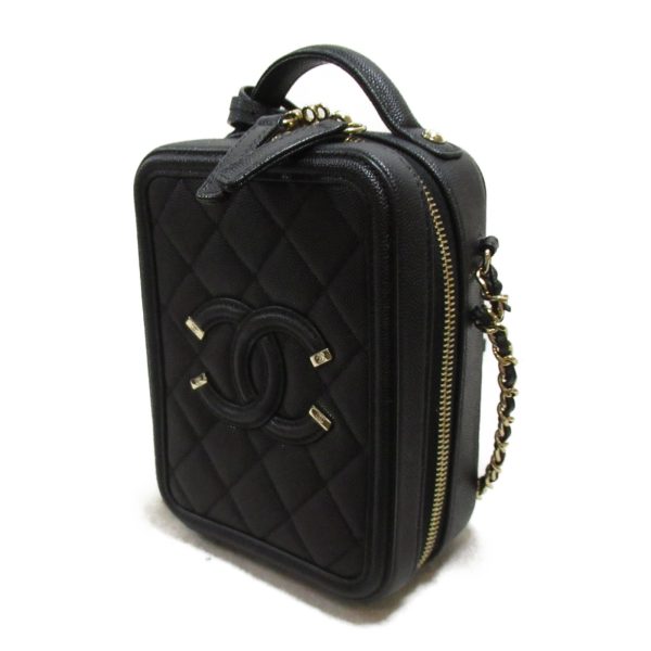 2101217918527 4 Chanel Vanity Case Chain Shoulder Caviar Skin Black