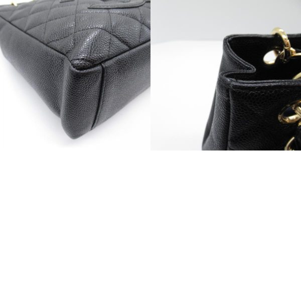 2101217927895 10c Chanel PST Tote Caviar Skin Black