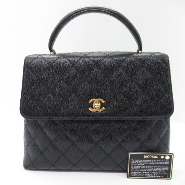 2101217932318 3 Chanel Matelasse Handbag Caviar Skin Black