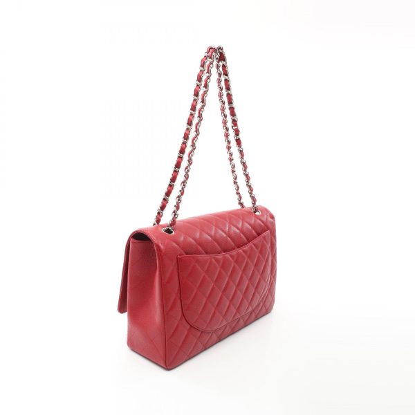 2101217949781 2 Chanel Deca Matelasse Single Flap Shoulder Bag Red