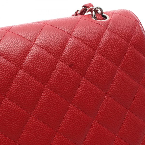 2101217949781 5 Chanel Deca Matelasse Single Flap Shoulder Bag Red