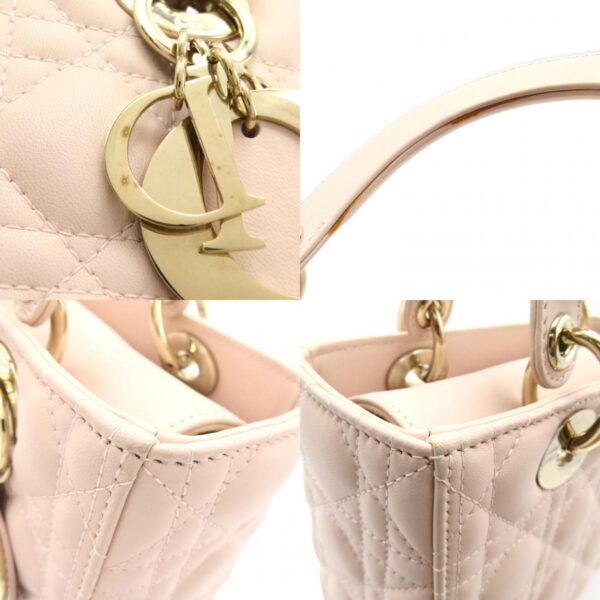 2101217956215 11c Dior Dior Cannage Lambskin 2Way Tote Bag Baby Pink