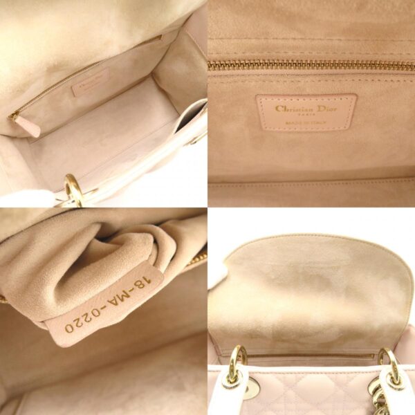 2101217956215 7c Dior Dior Cannage Lambskin 2Way Tote Bag Baby Pink