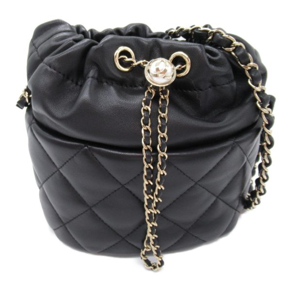 2101217956611 4 Chanel Chain Shoulder Bag Lambskin Black