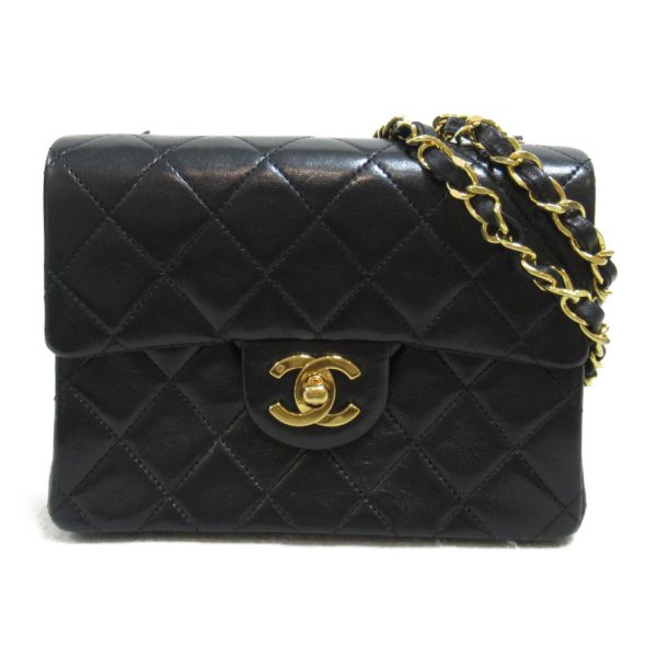 2101217972987 3 Chanel Mini Matelasse Chain Shoulder Bag Lambskin Black