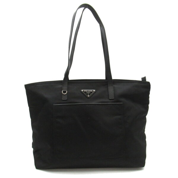 2101217974400 1 Prada Nylon Shoulder Tote Black