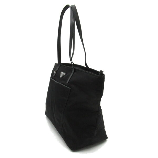 2101217974400 3 Prada Nylon Shoulder Tote Black