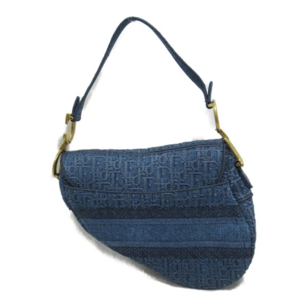 2101217979481 3 Dior Saddle Denim Shoulder Bag Blue