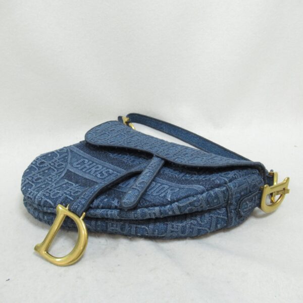 2101217979481 5 Dior Saddle Denim Shoulder Bag Blue