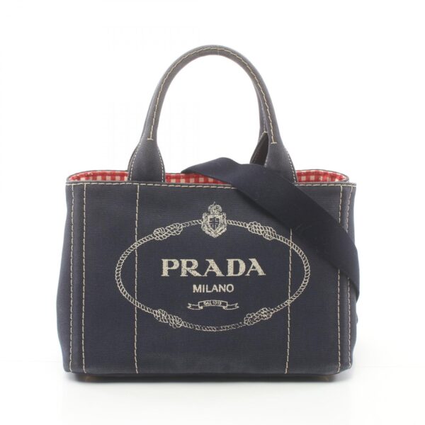 2101217980340 1 Prada Canapa Tote Bag Blue