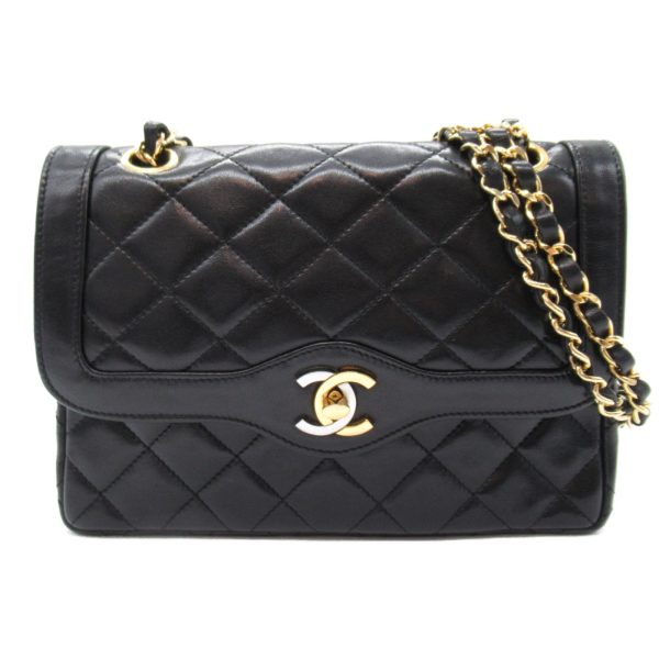 2101217984249 4 Chanel Paris Matelasse Chain Shoulder Bag Black