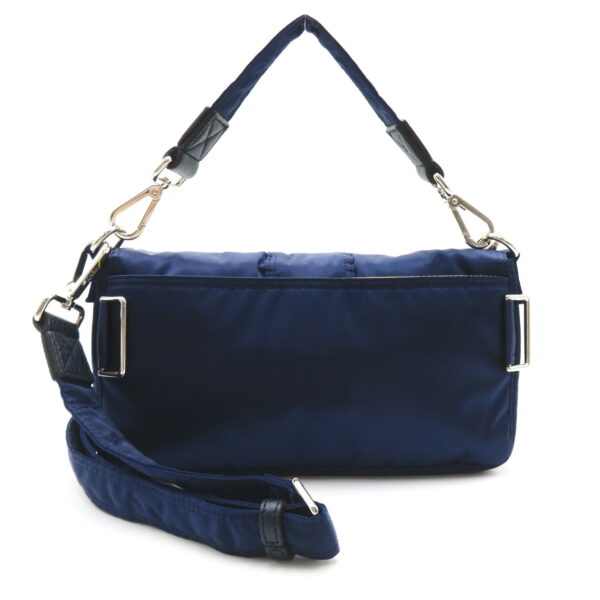 2101217984638 2 Fendi Mamma Bucket Nylon Shoulder Bag Blue