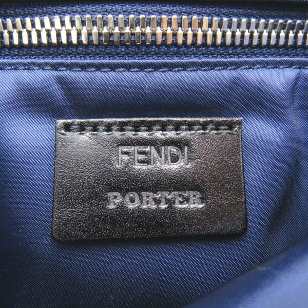 2101217984638 8 Fendi Mamma Bucket Nylon Shoulder Bag Blue