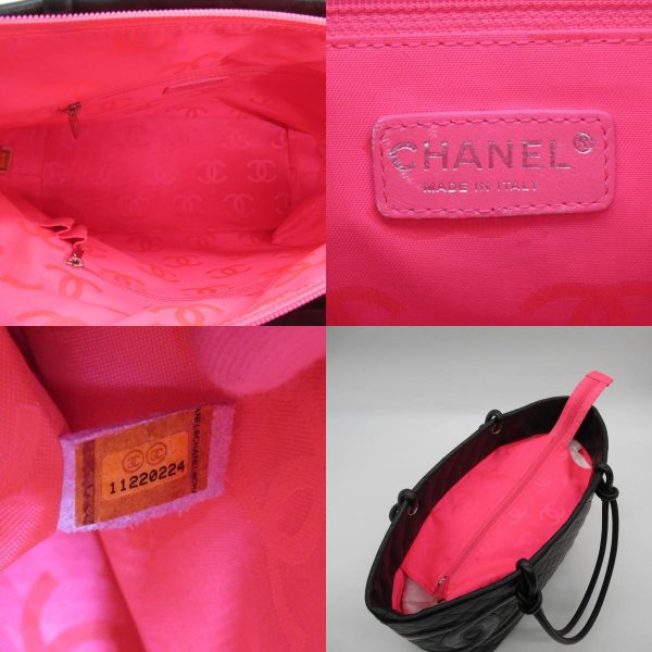 2101217990035 06c Chanel Cambon Line Large Tote Bag Enamel BlackPink