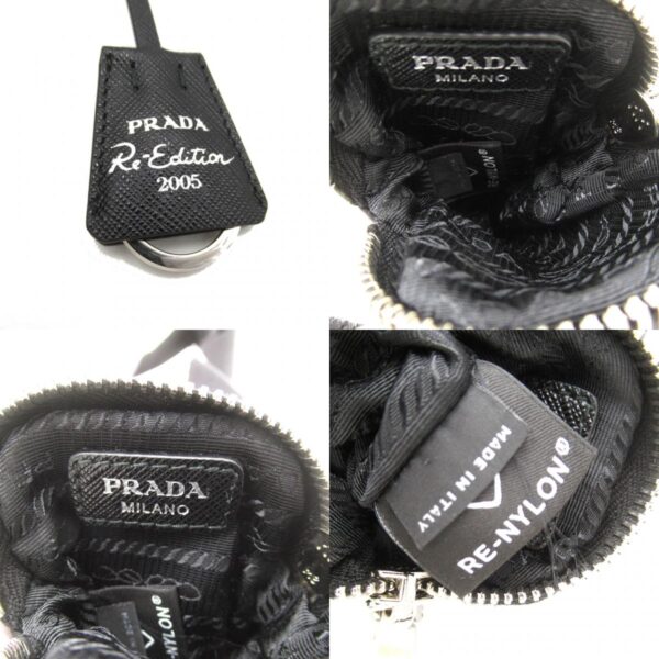 2101217999076 12c Prada Nylon Shoulder Bag Black