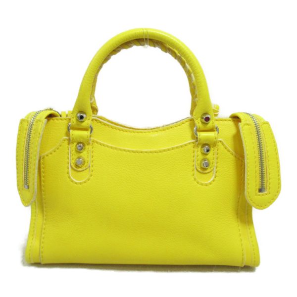 2101218005042 3 BALENCIAGA Mini City Shoulder Bag Yellow