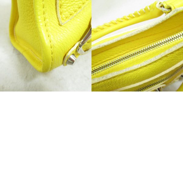 2101218005042 7c BALENCIAGA Mini City Shoulder Bag Yellow