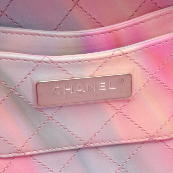 2101218009392 4 Chanel CC Filigree Patent Vinyl Shoulder Bag Pink Multicolor