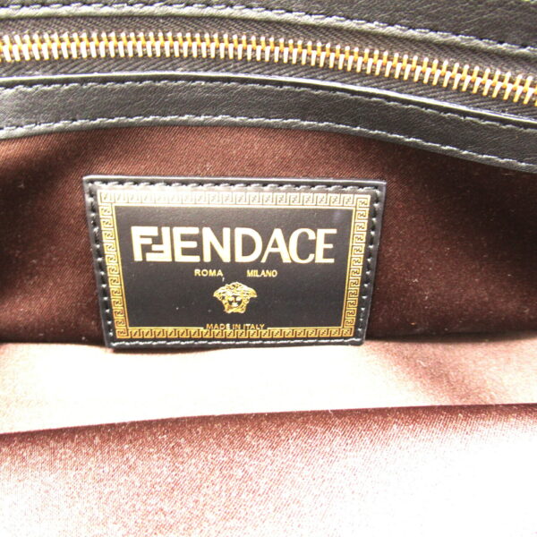 2101218009507 8 Fendi Fendace Mamma Bucket 2Way Shoulder Bag Black