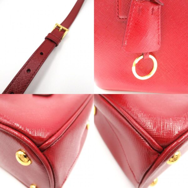 2101218018455 10c Prada 2WAY Saffiano Shoulder Bag Red