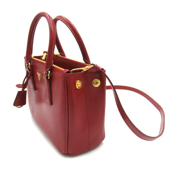 2101218018455 3 Prada 2WAY Saffiano Shoulder Bag Red