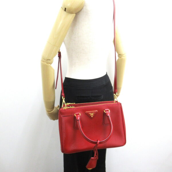 2101218018455 6 Prada 2WAY Saffiano Shoulder Bag Red