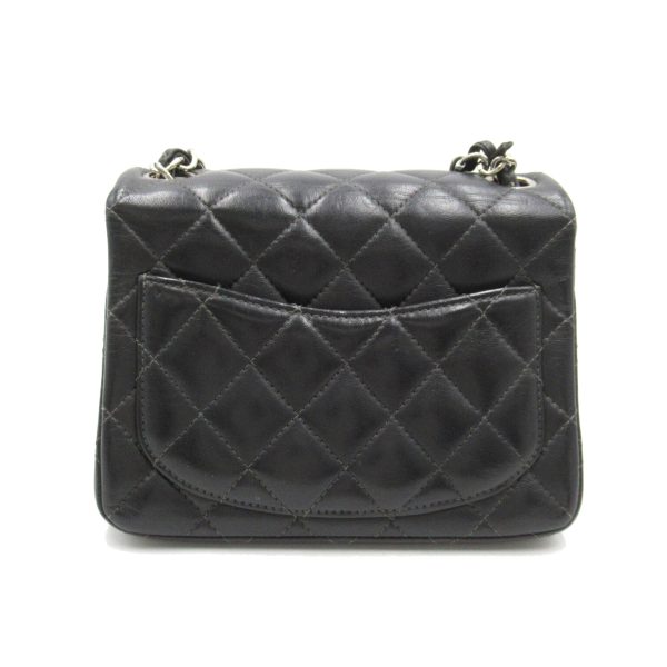 2101218018622 2 Chanel Mini Matelasse Chain Shoulder Bag Lambskin Black