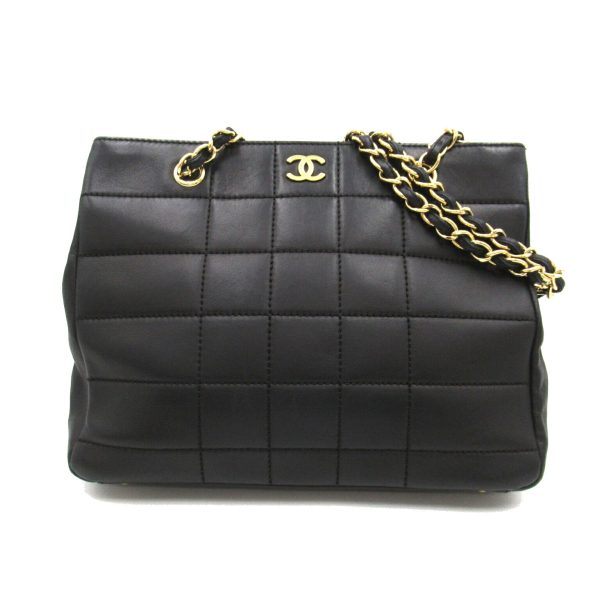 2101218025064 1 Chanel Chain Tote Bag Lambskin Black